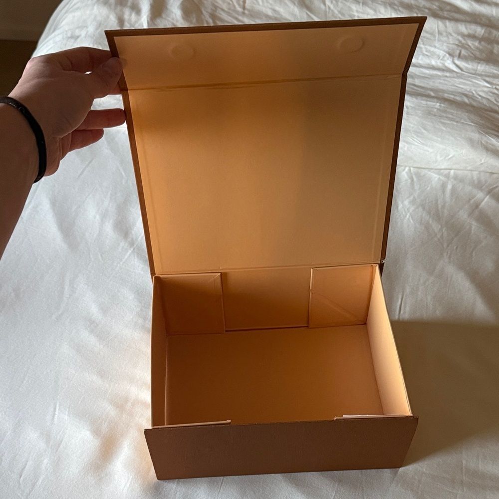 Orange Gift Box with Logo - Picture 4 of 5